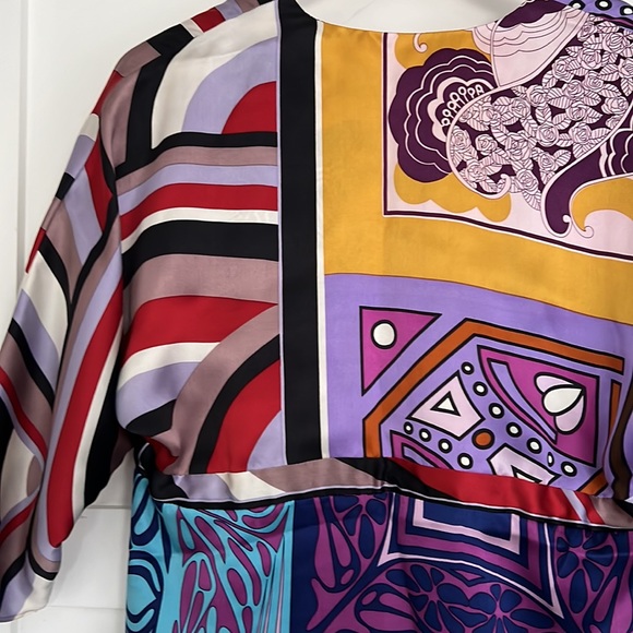 Silk multi colored blouse - Picture 6 of 8